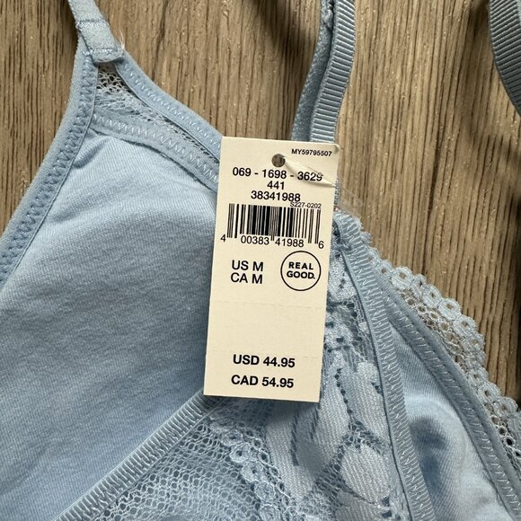 NWT Aerie Hibiscus Lace Padded Longline Bralette - Picture 4 of 5